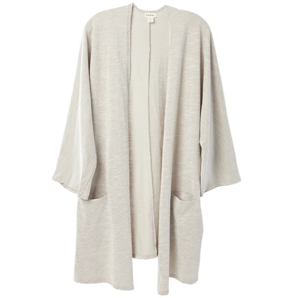 DONNI Rib Sweater Coat - Picture 3 of 5